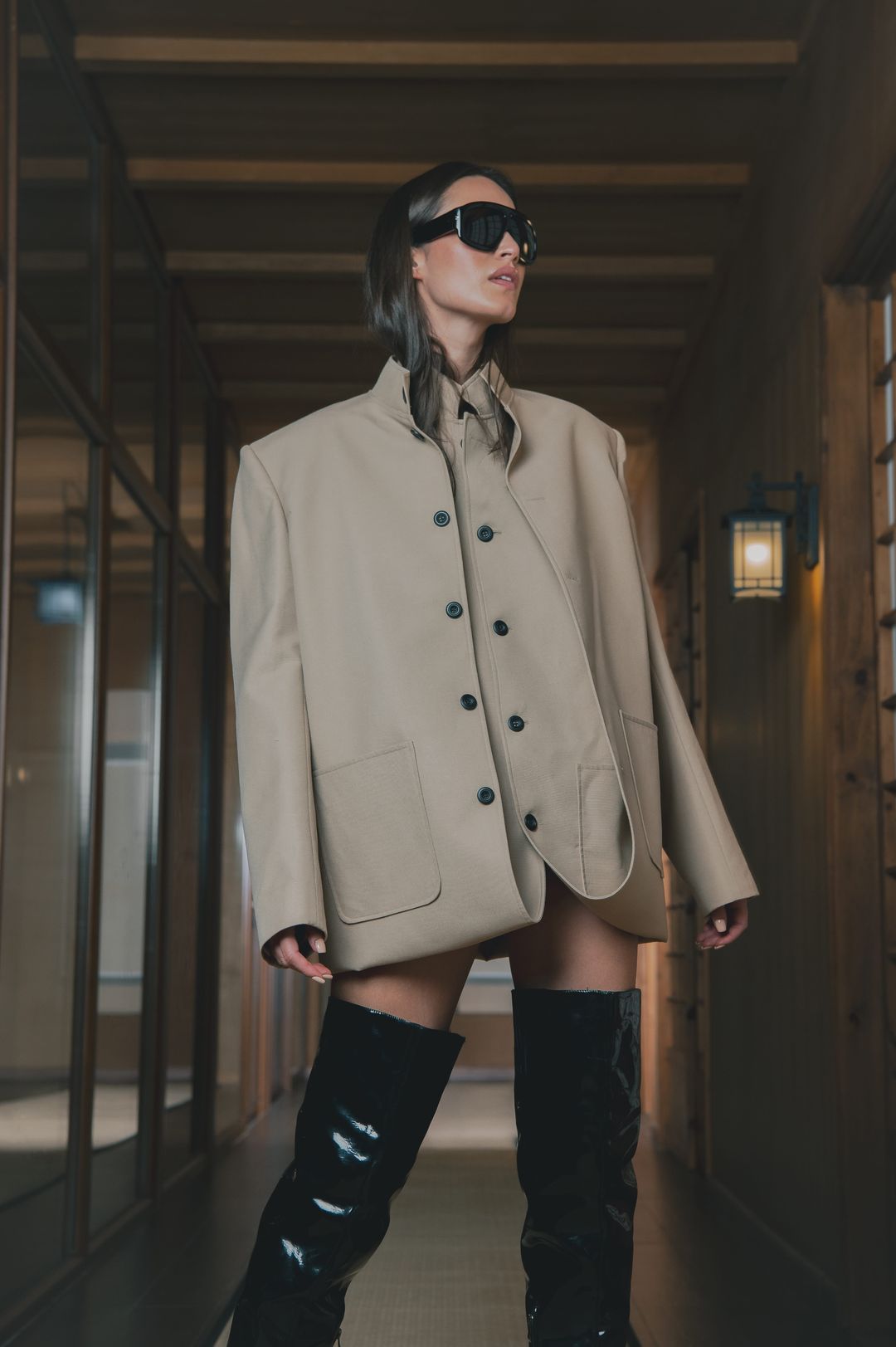 Sand Folded Convertible Jacket - 3