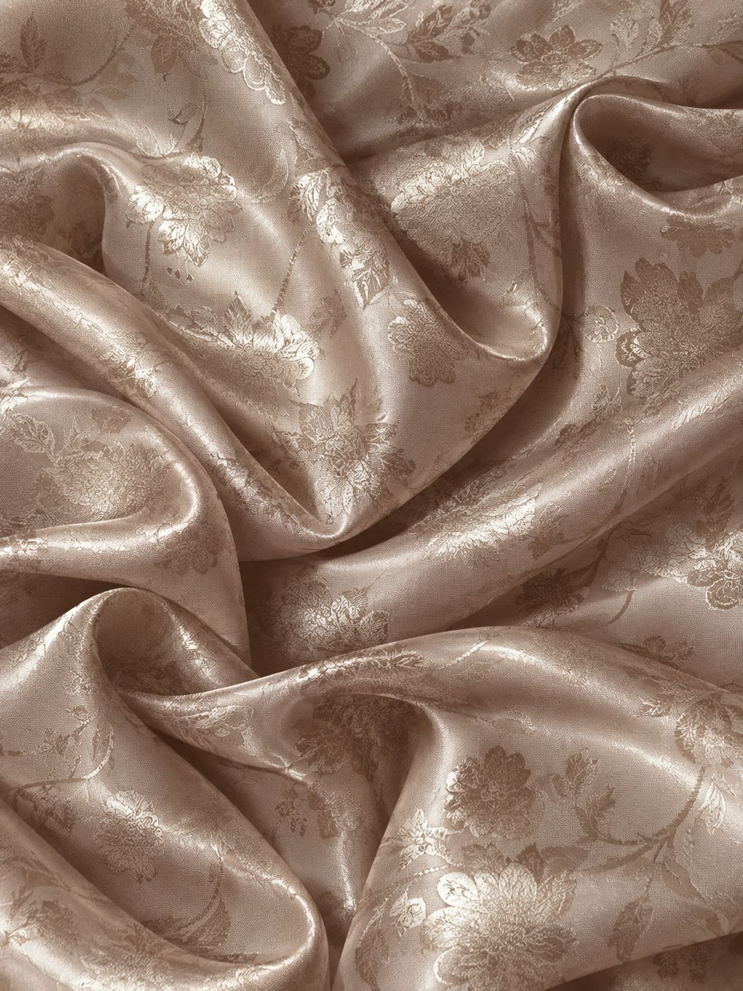 Floral Jacquard – Taupe Fabric - 2