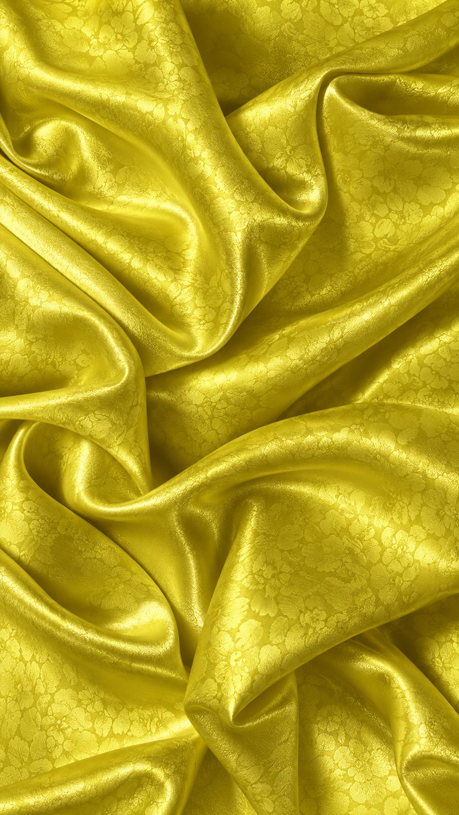 Floral Jacquard – Chartreuse Fabric - 2