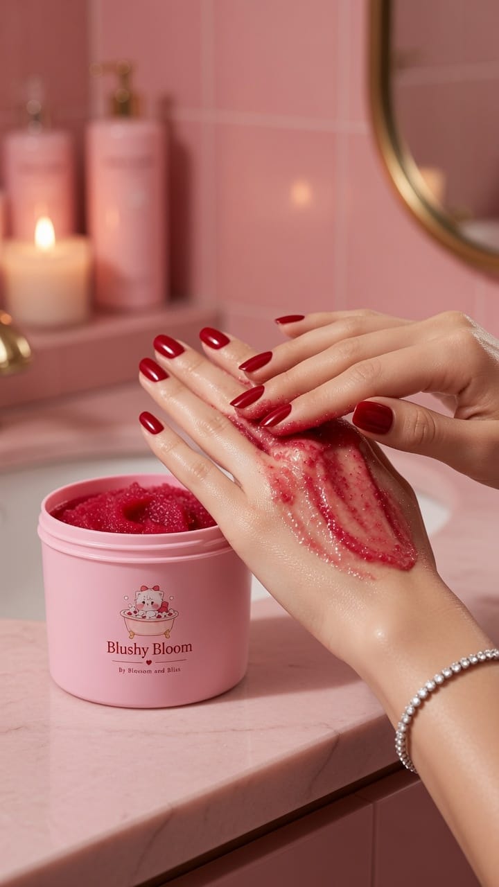 Blushy Bloom  Scrub - 4