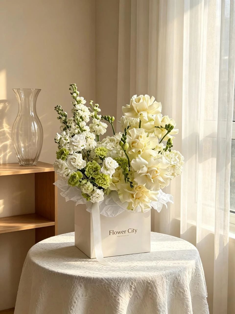 WHITE ELEGANT BOQUET - 1