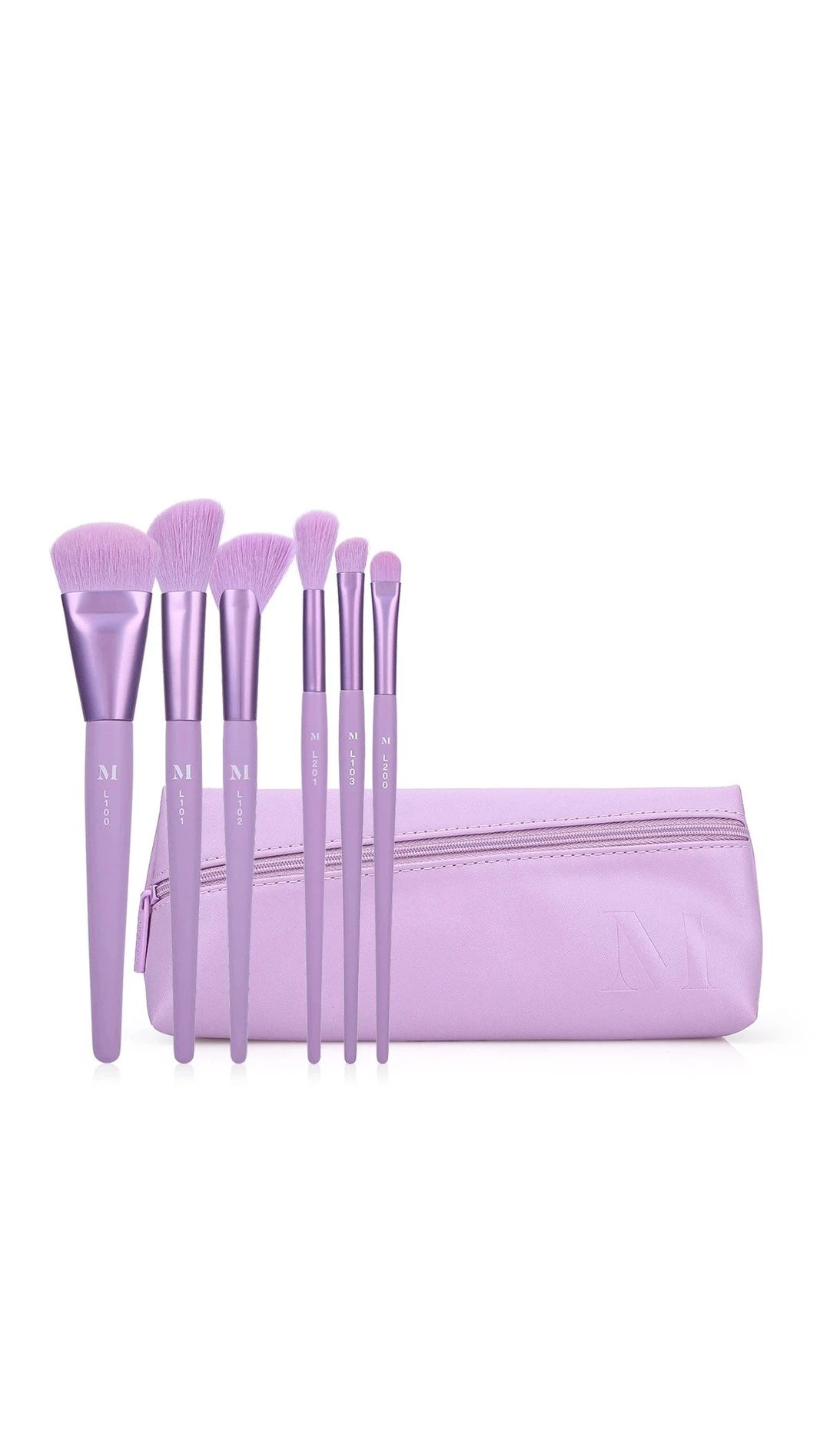 Morphe Cosmetic Ultralavender Face & Eye Brush Set - 7 pcs - 1