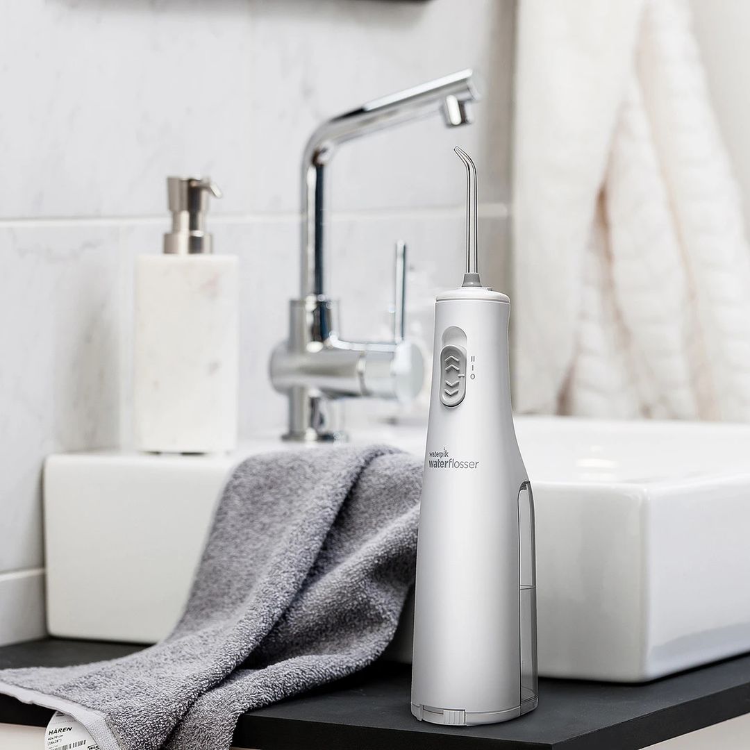 Waterpik Cordless Express Water Flosser - White & Grey - 1