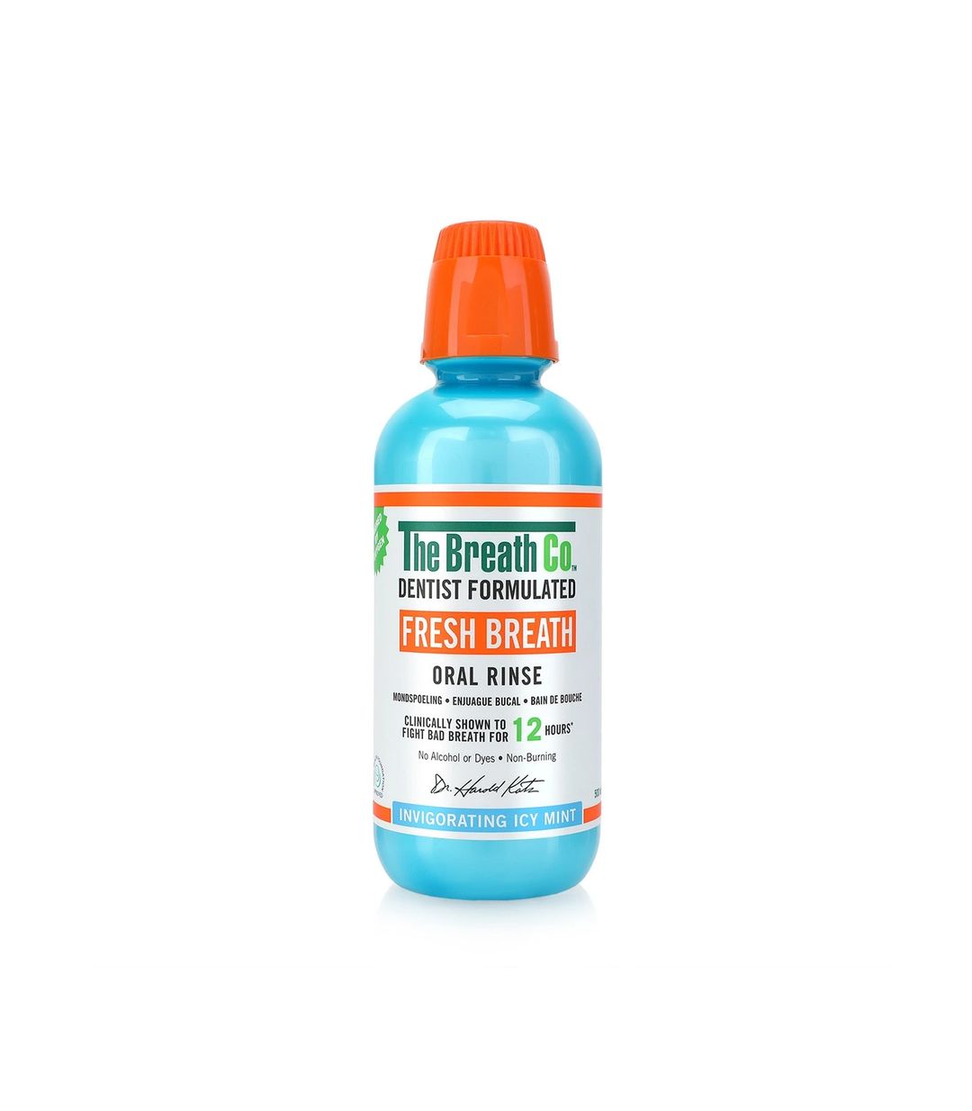 The Breath Co. - Fresh Breath Oral Rinse - 500ml - Icy Mint - 1