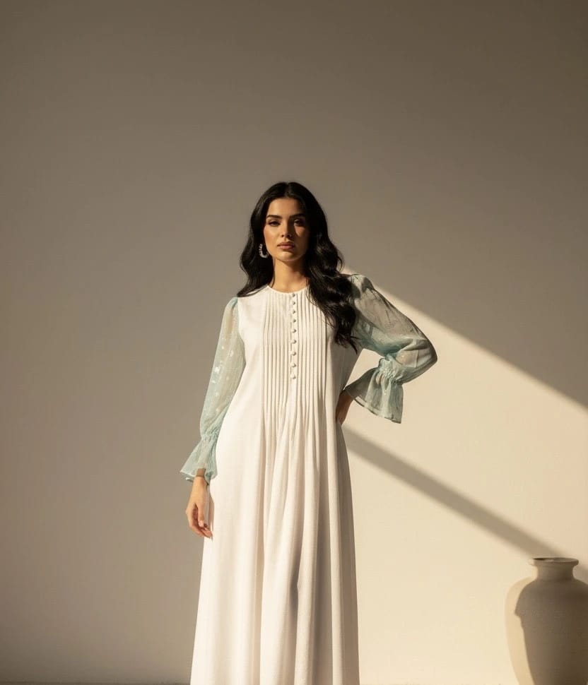 Lenin dress with chiffon - 2