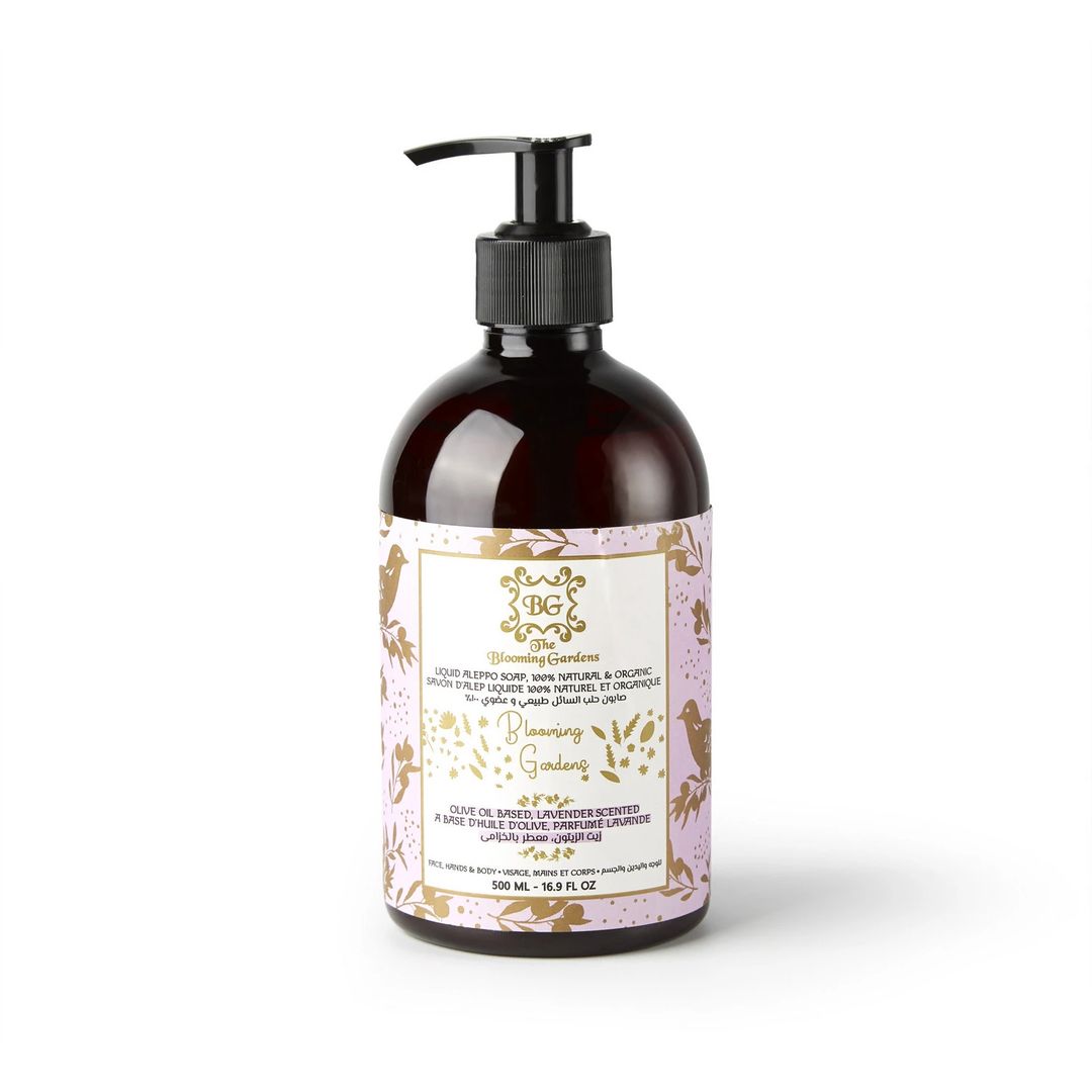 Liquid Aleppo Soap, Floral Collection, Lavender 500ML - 1