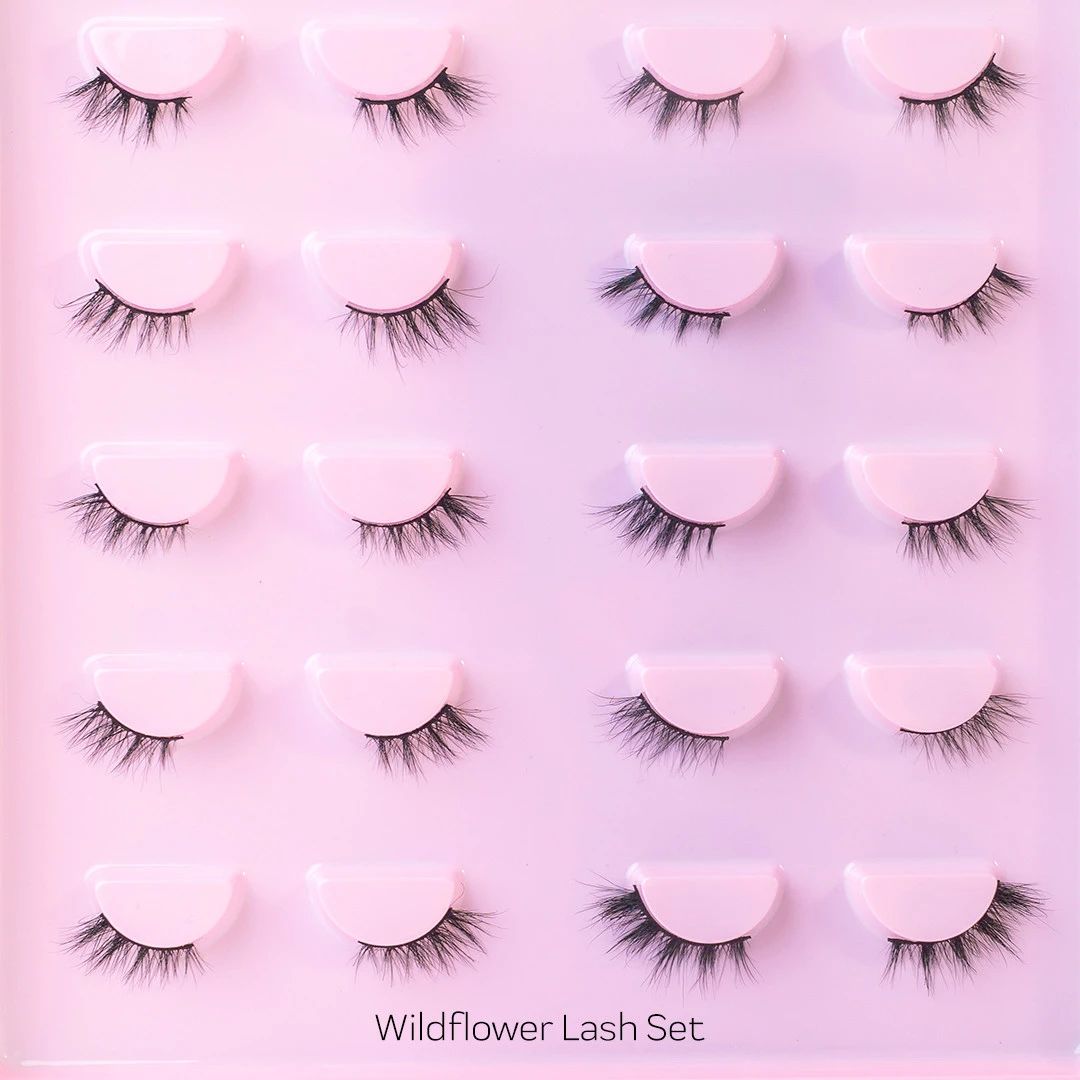 Side Lashes with Glue - 1