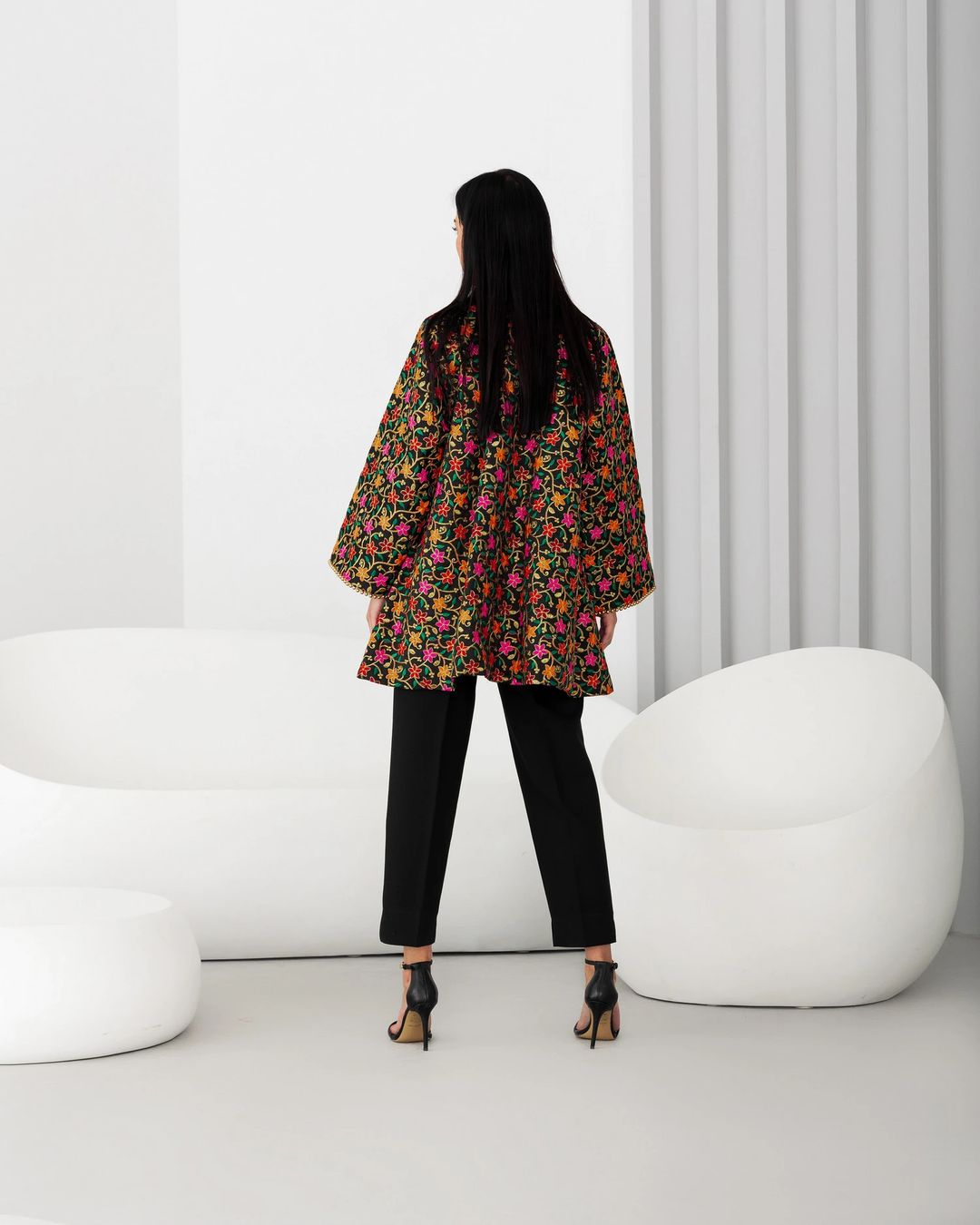 FLORAL JACKET/ BLACK - 4