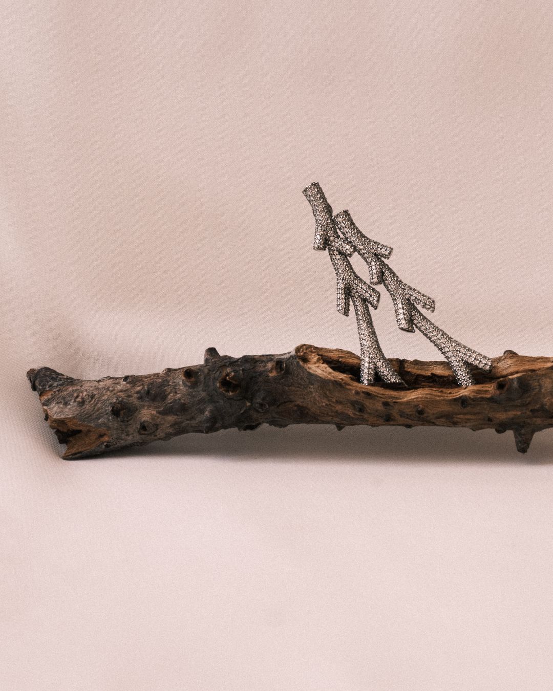 TWIG Diamond Long Earrings - 3