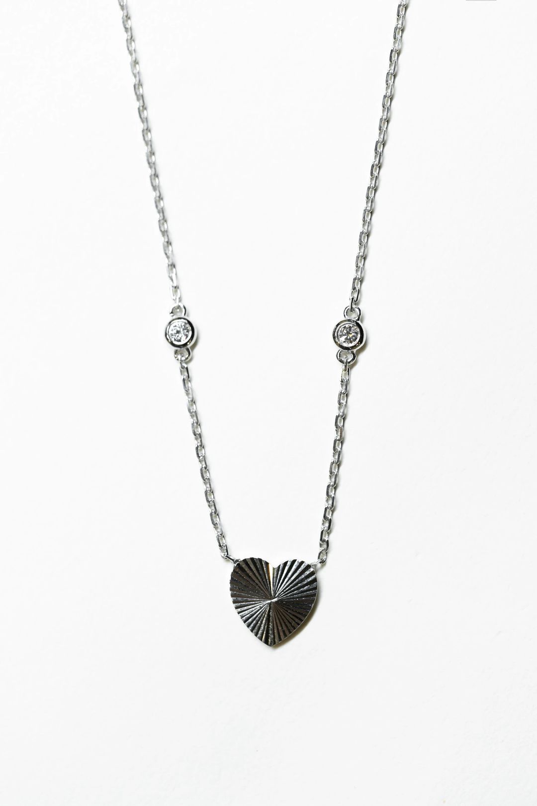 I'Heart'You Necklace with Diamonds - 1