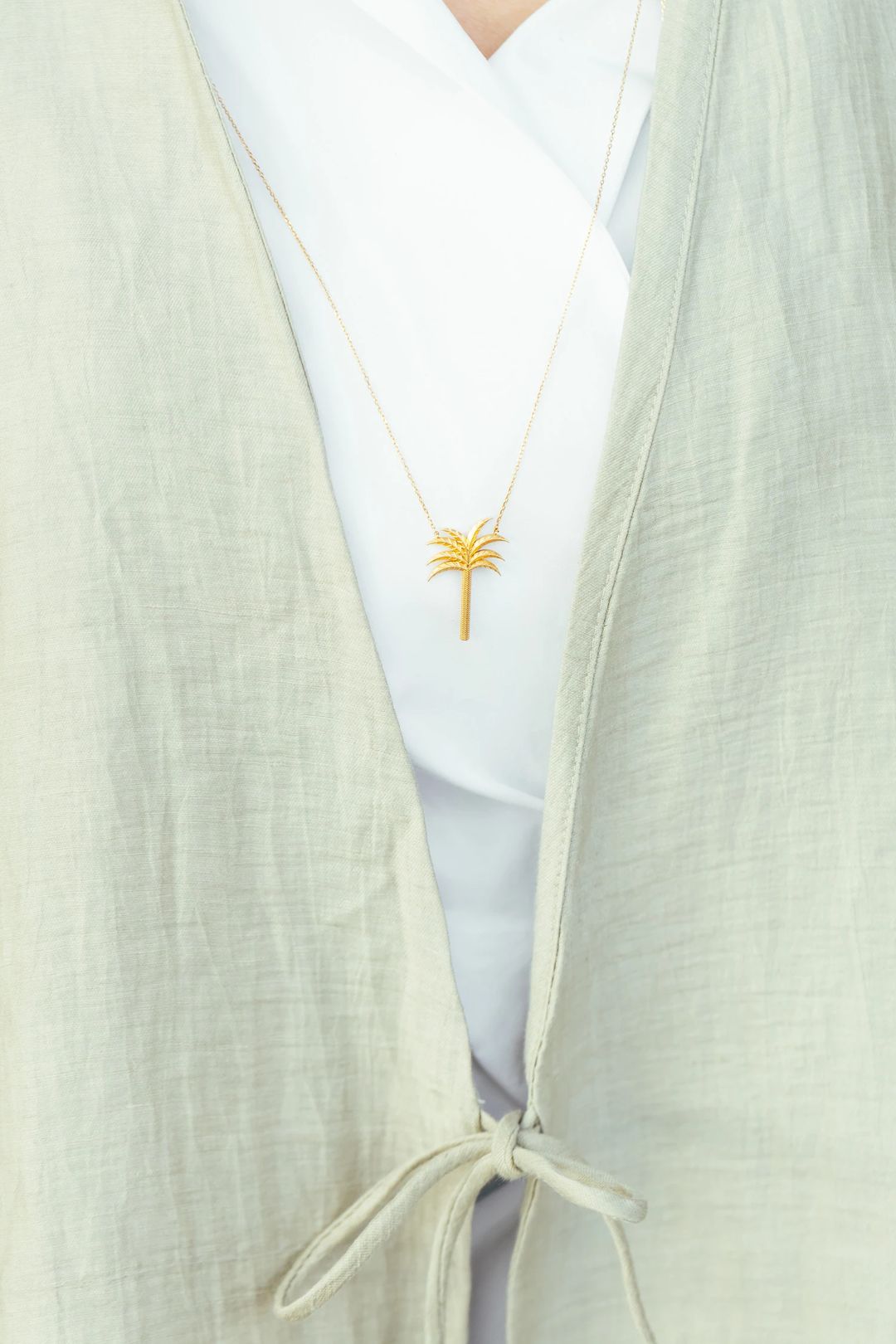 The Palm Tree Long Necklace - 3