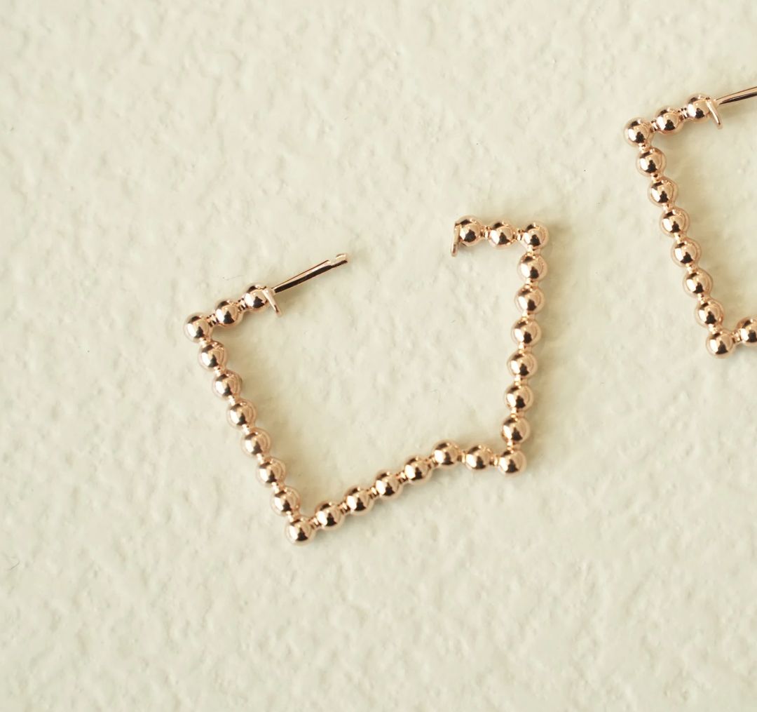 DROPS Square Hoop Earrings - 2