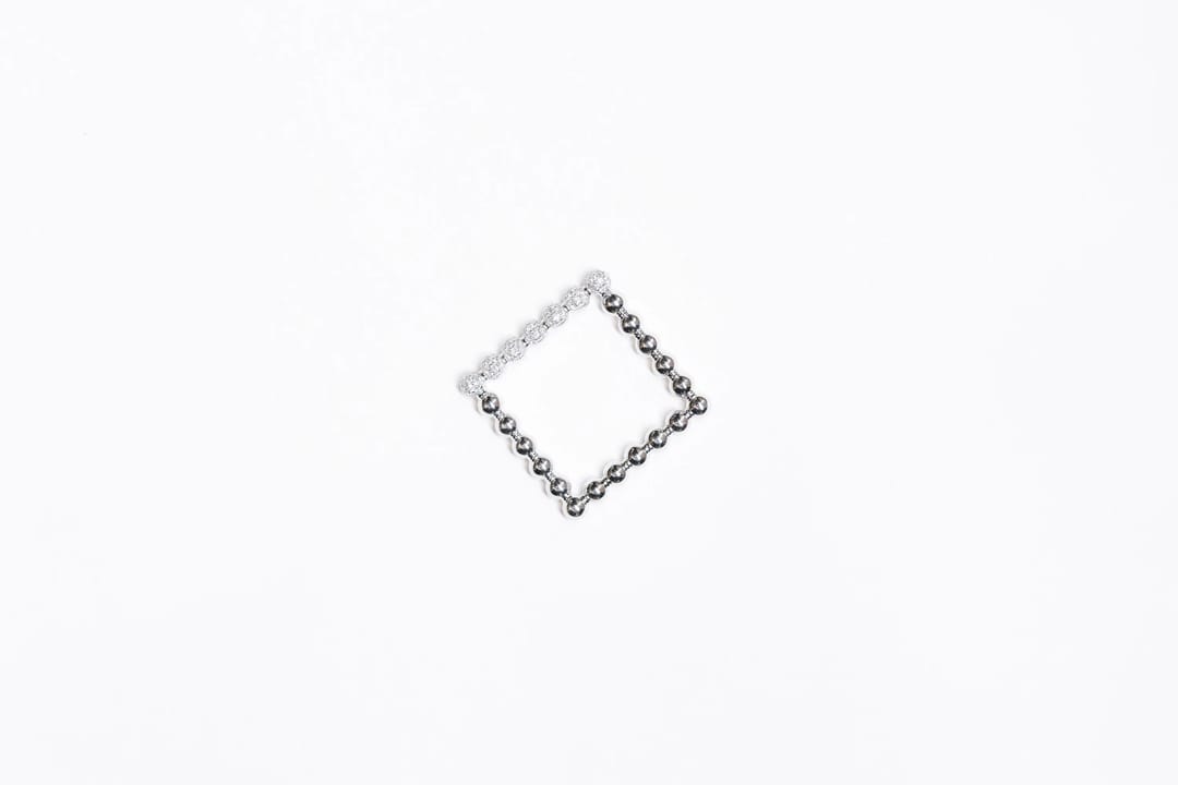 DROPS Square Ring in One Line Diamonds - 5