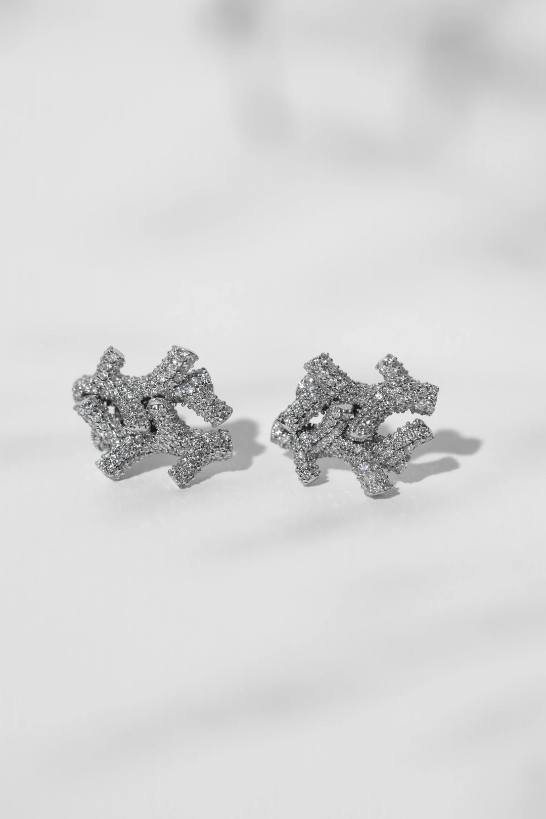 TWIG Diamond Long Earrings - 1