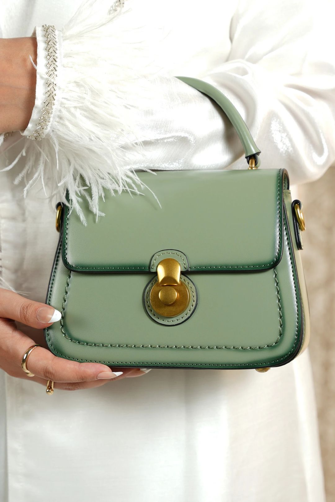 Shamma pistachio bag/ - 3