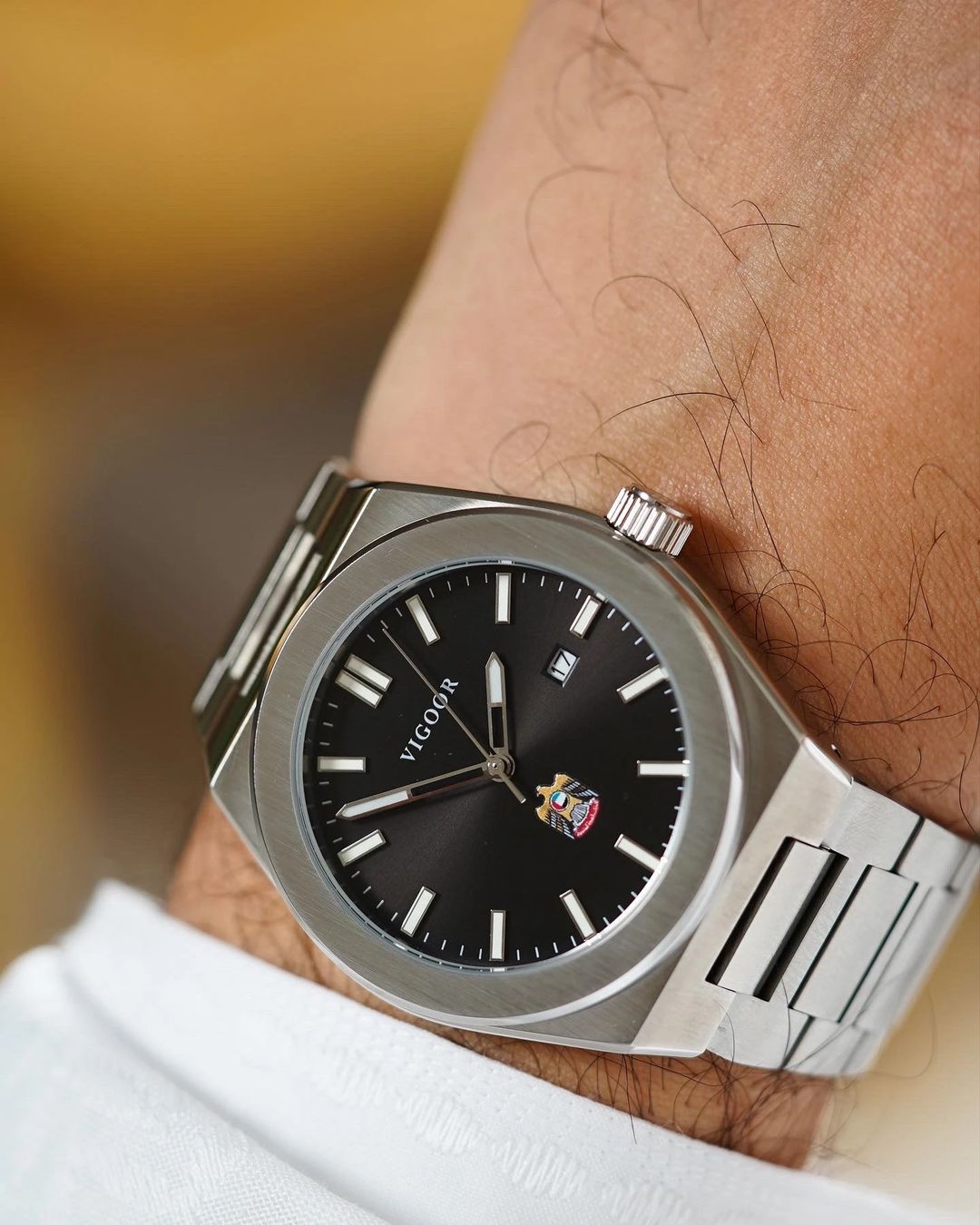 Hazza Steel Watch/ساعه هزاع ستان ستيل - 7