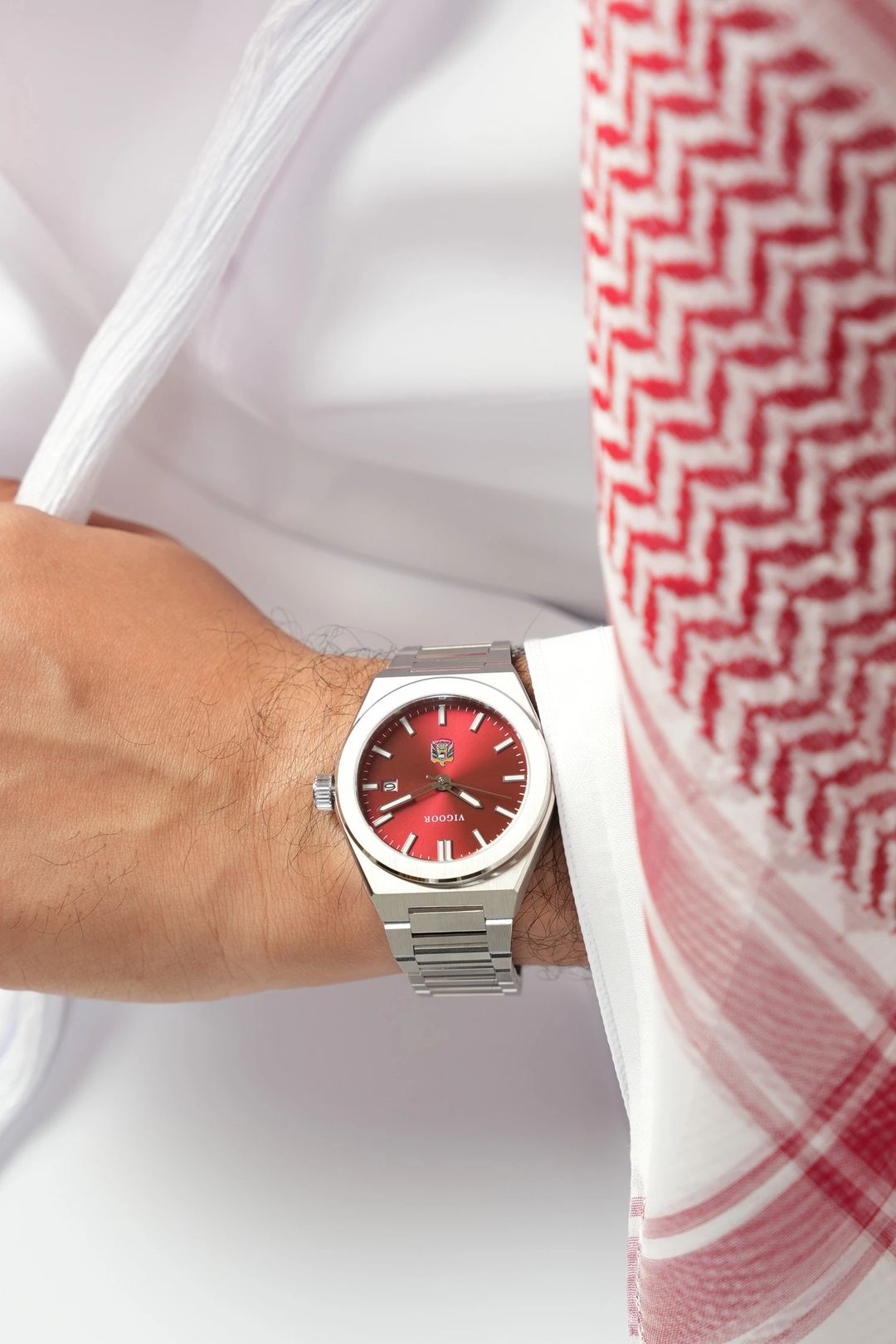 MAKTOUM Steel/Leather Watch/ساعه مكتوم ستيل+جلد - 5