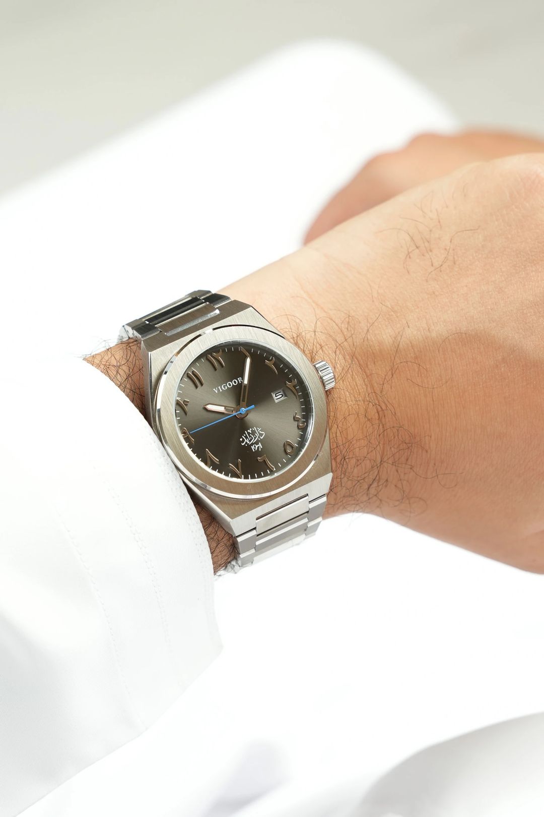 Dar Zayed Grey/ساعه دار زايد رصاصي - 7