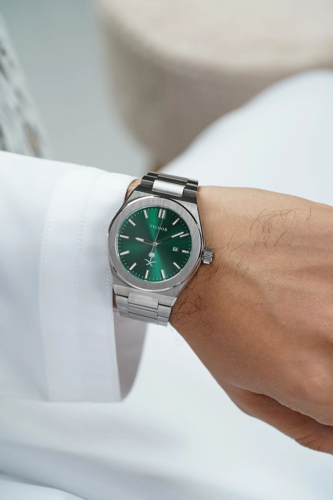 SAUDI Watch Steel/ساعه السعوديه ستان ستيل - 3