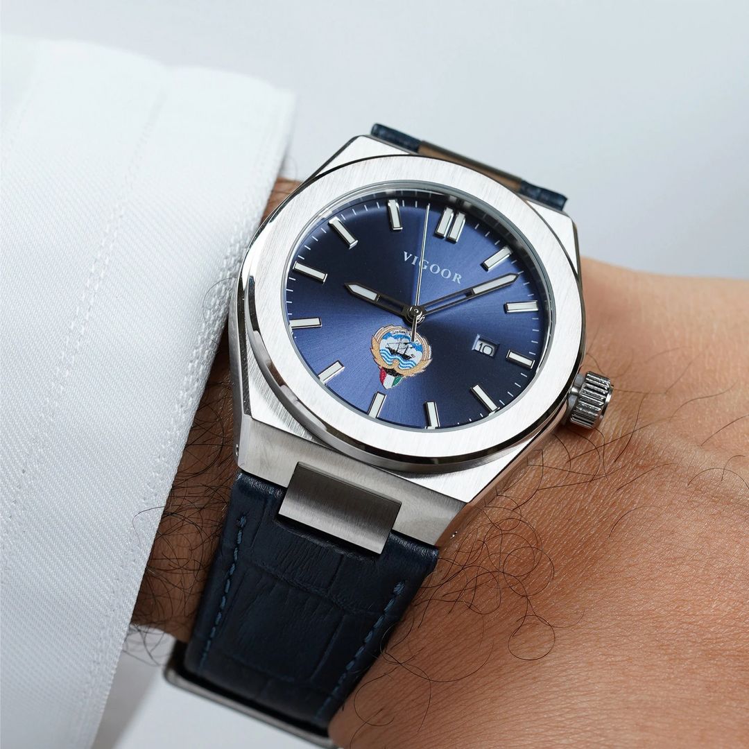 KUWAIT Leather Watch / ساعه الكويت الجلد - 3