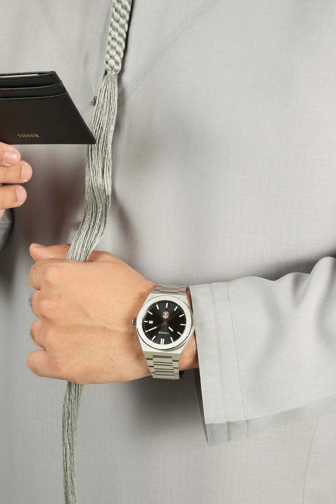 Hazza Steel Watch/ساعه هزاع ستان ستيل - 6