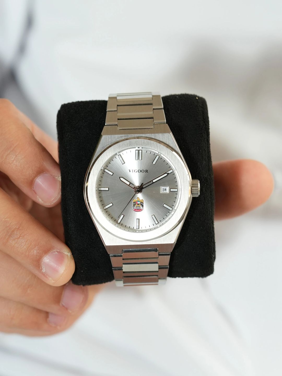 FAZZA Steel+Leather Watch / ساعه فزاع ستيل+جلد - 10