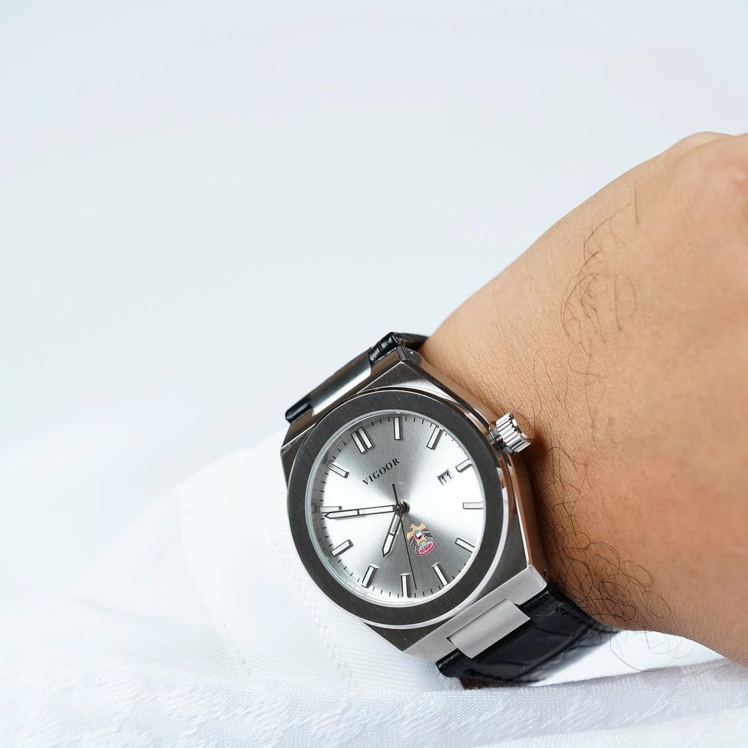 FAZZA Steel+Leather Watch / ساعه فزاع ستيل+جلد - 12