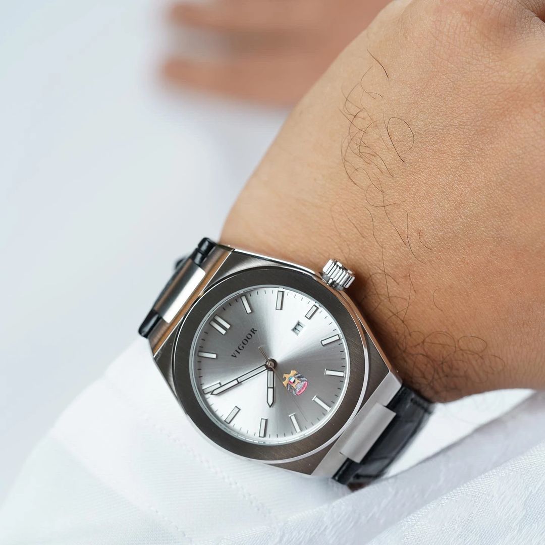 FAZZA  Leather Watch / ساعه فزاع الجلد - 5
