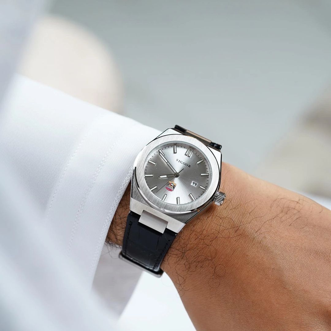 FAZZA  Leather Watch / ساعه فزاع الجلد - 2