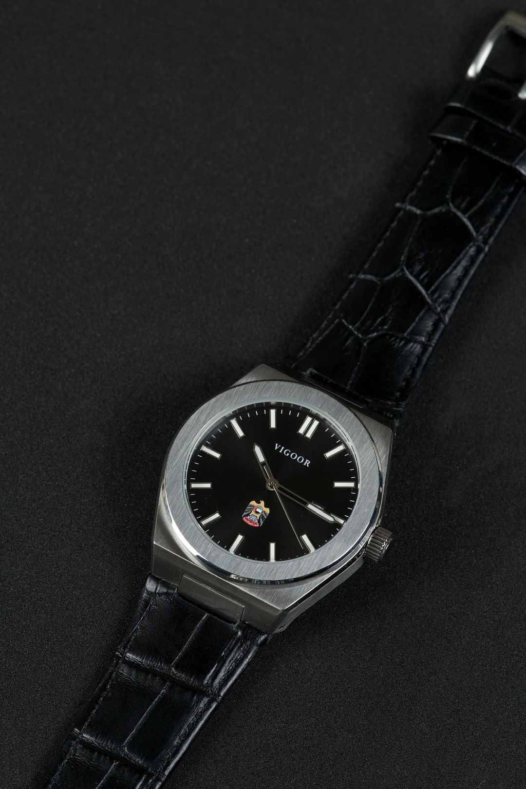 Hazza Leather Watch/ساعه هزاع جلد - 6