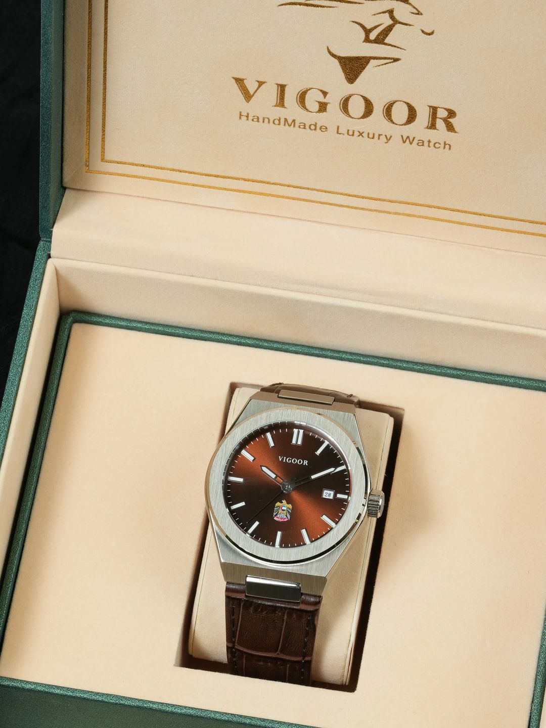 HAMDAN Leather Watch / ساعه حمدان جلد - 2