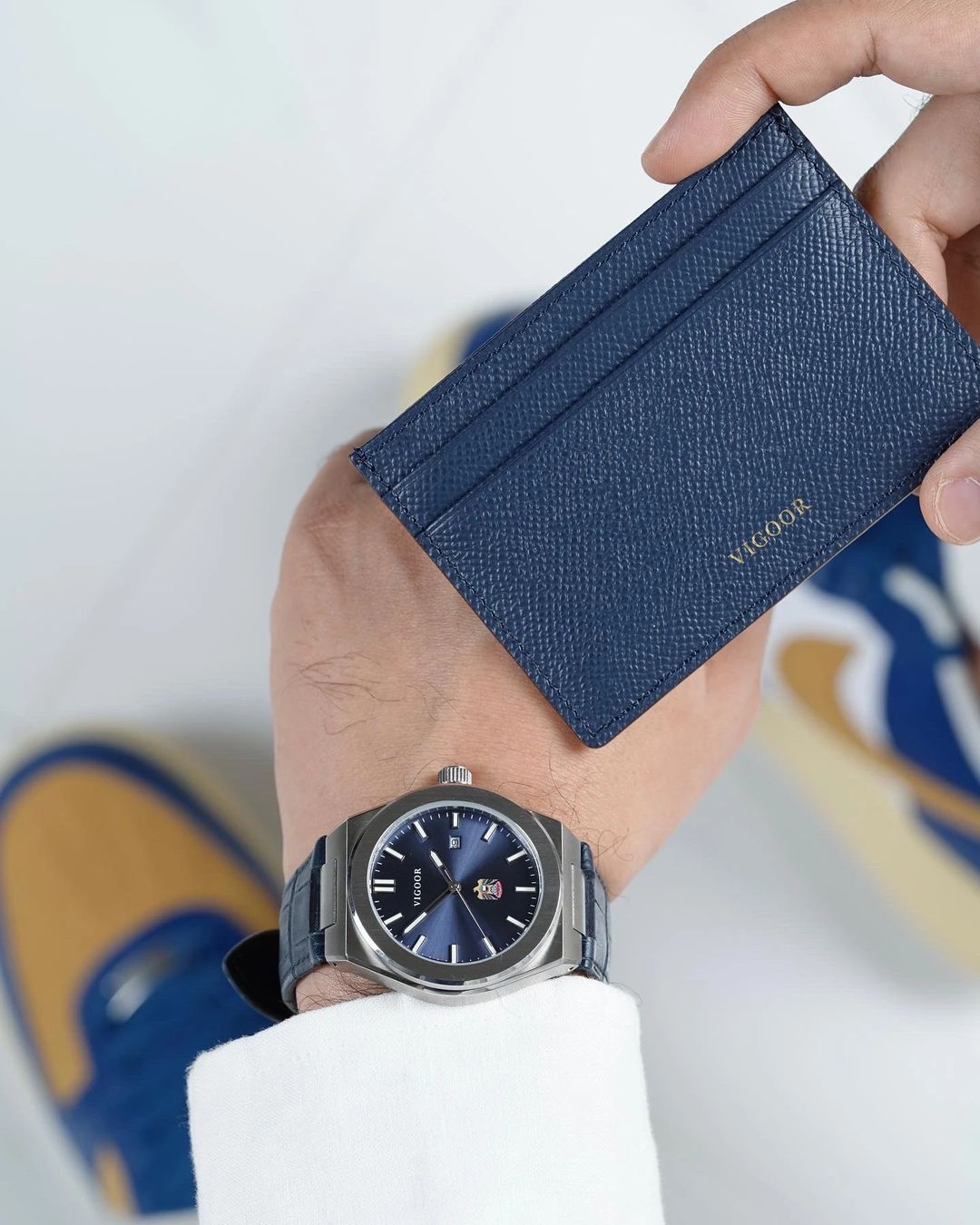 Khalifa Leather Watch/ساعه خليفه جلد - 6