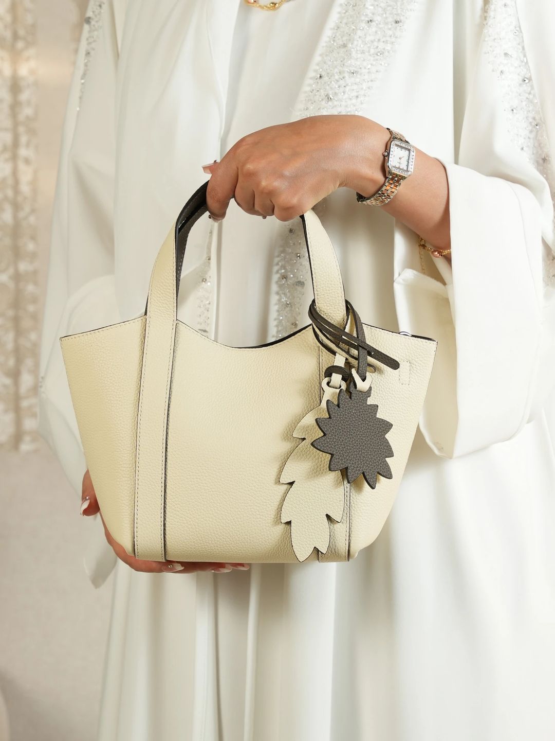 شنطه مريم لون أوف وايت/Maryam Off-White Bag - 4