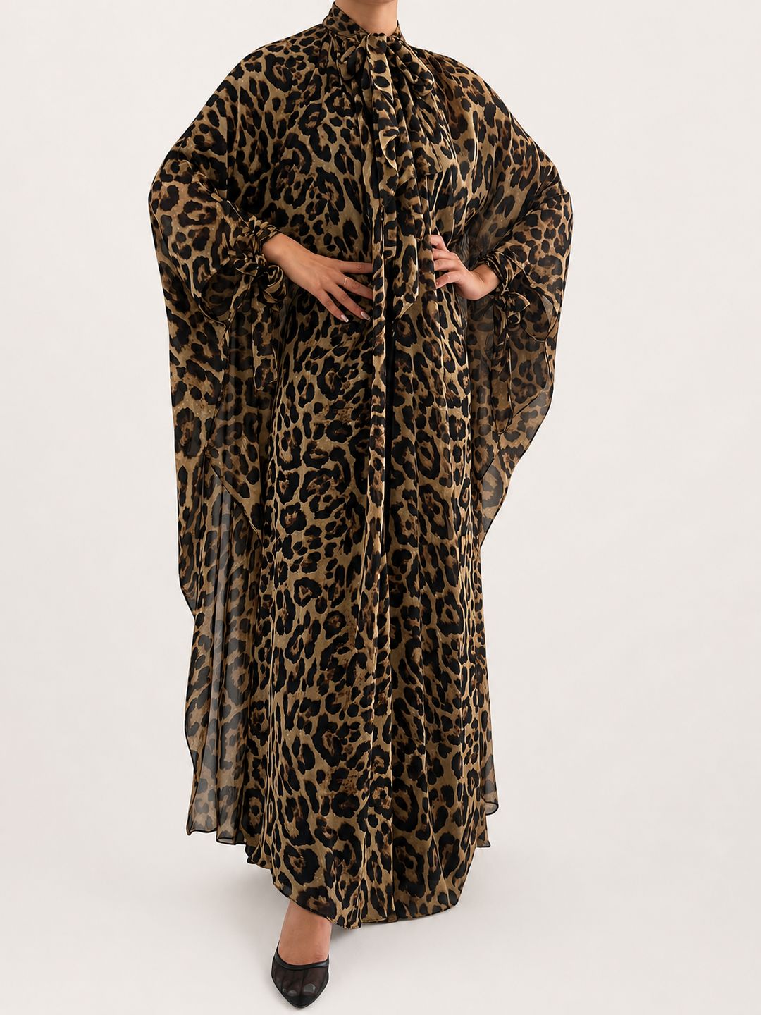 Leopard Flowy Cover-up - 2