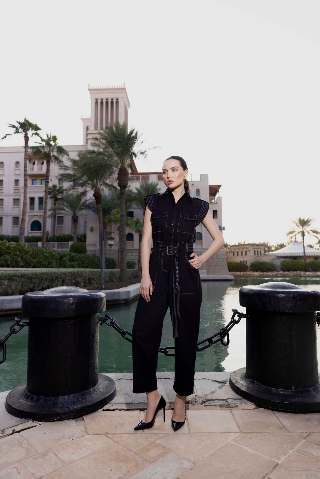 Olina Jumpsuit - Black - 5