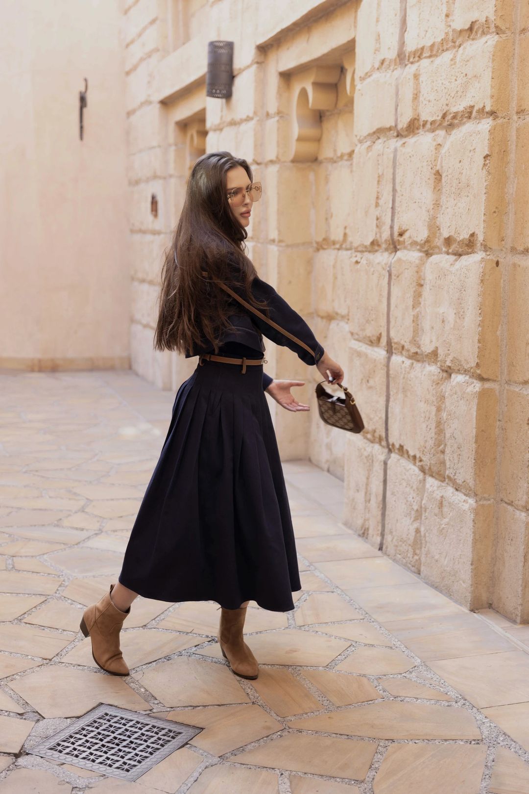 Laka Skirt- Denim & Leather - 2