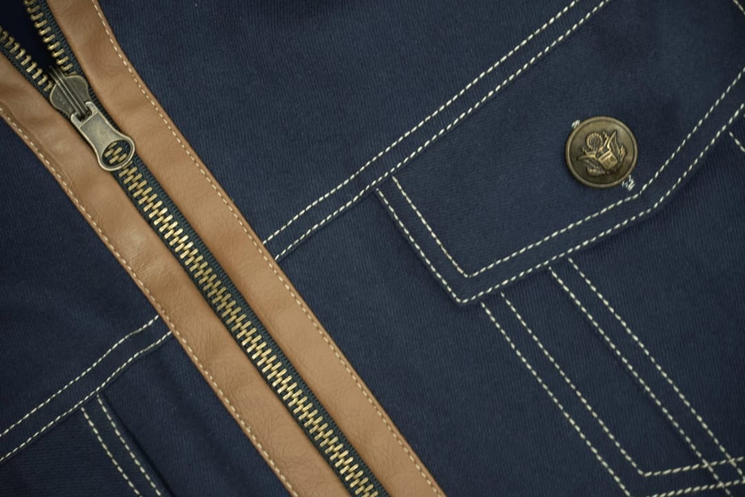 Laka Jacket- Denim & Leather - 6