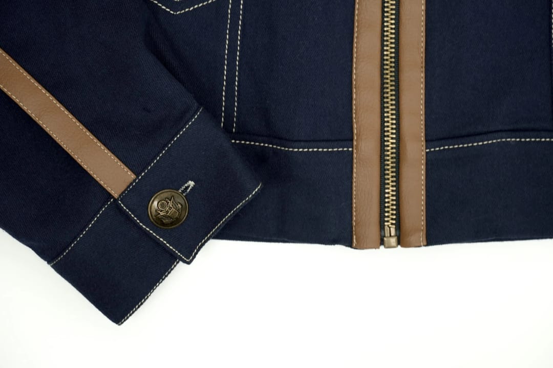Laka Jacket- Denim & Leather - 7