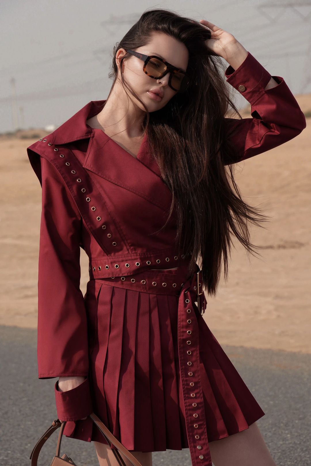Kaia Jacket - Maroon - 2