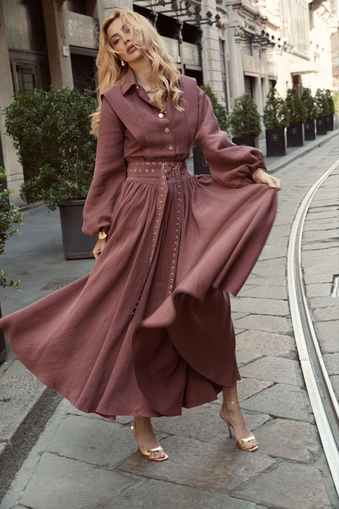 Luche Brick Dress - 4