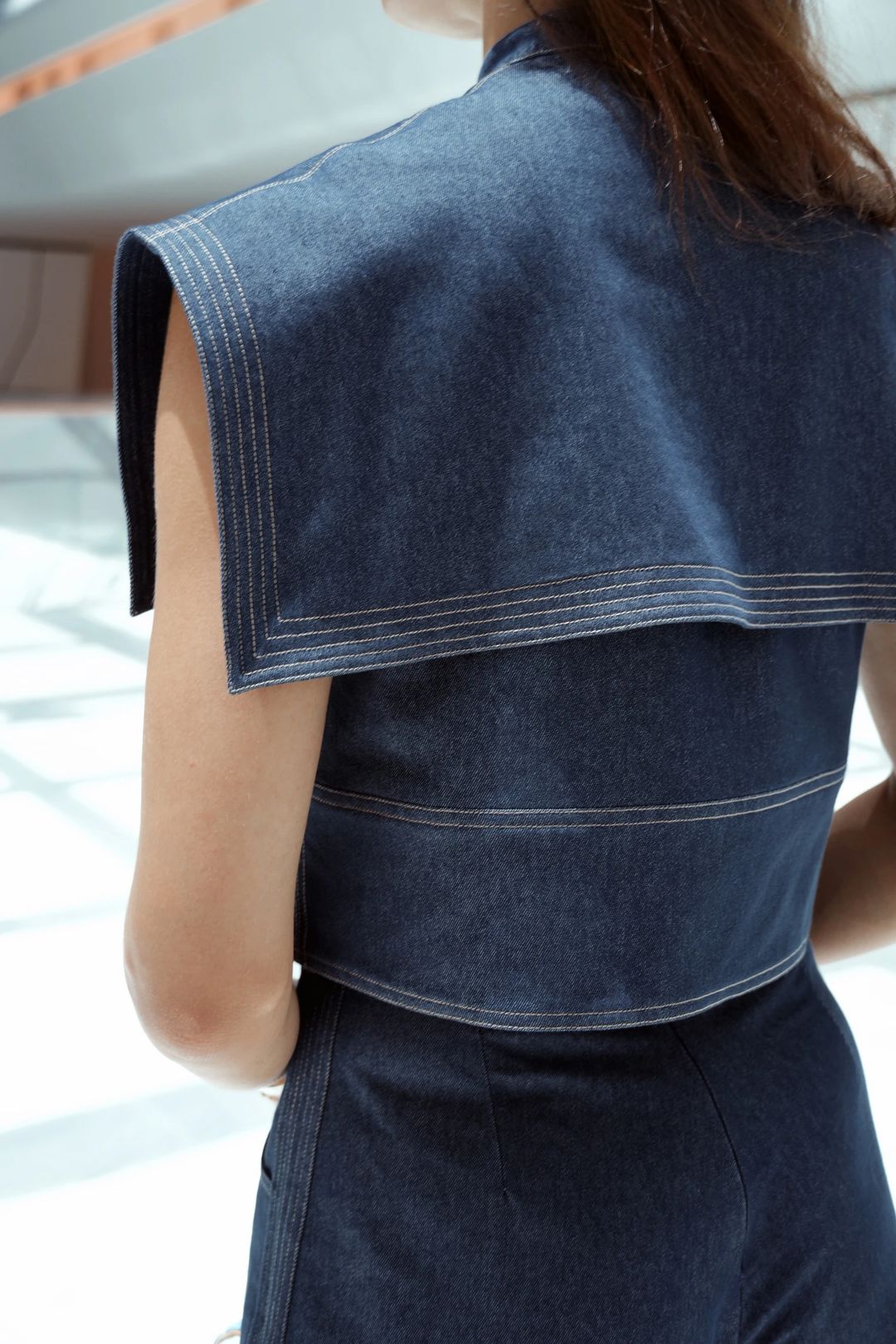 Tramonto Denim Top - 3