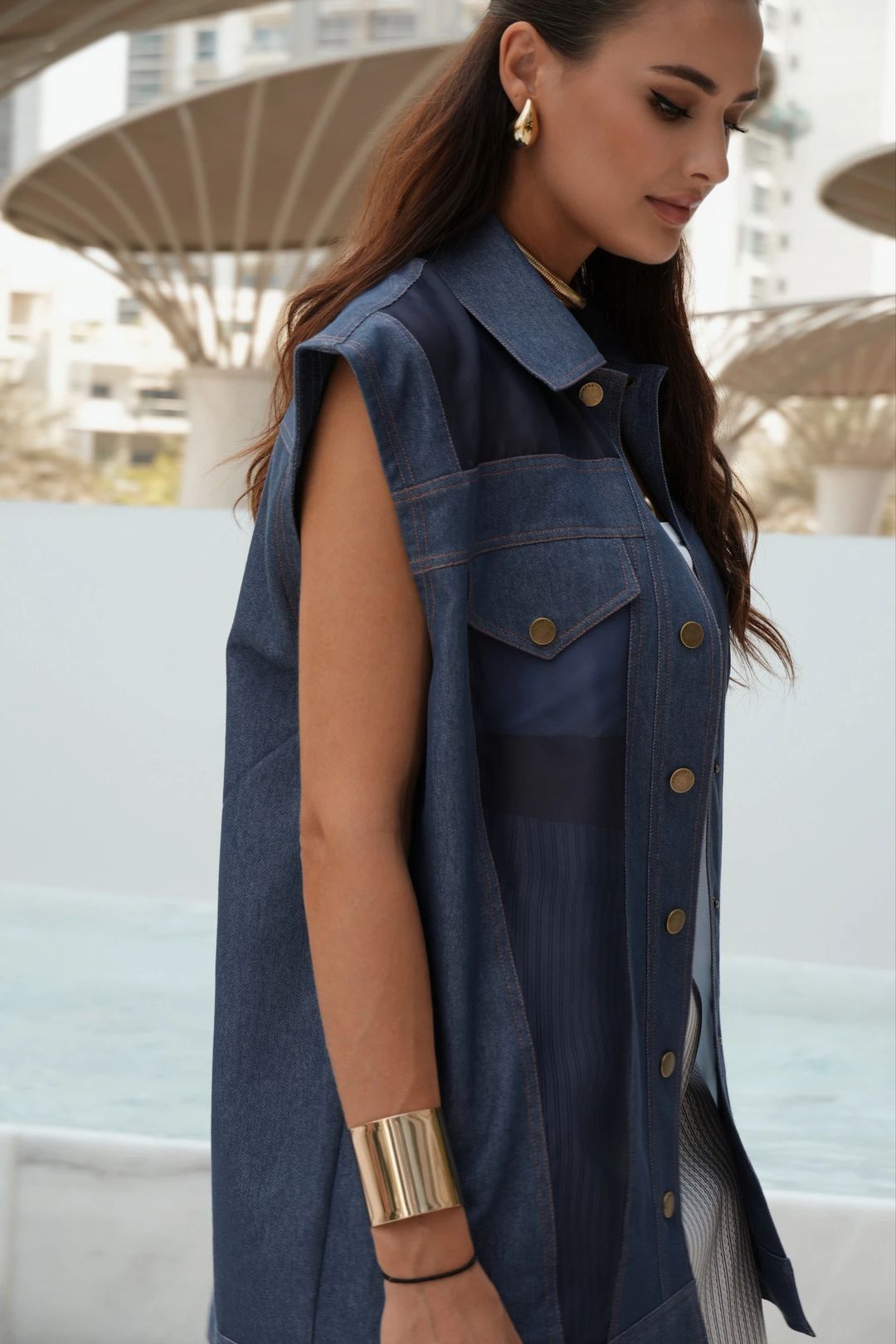 Unica Denim Vest - 7