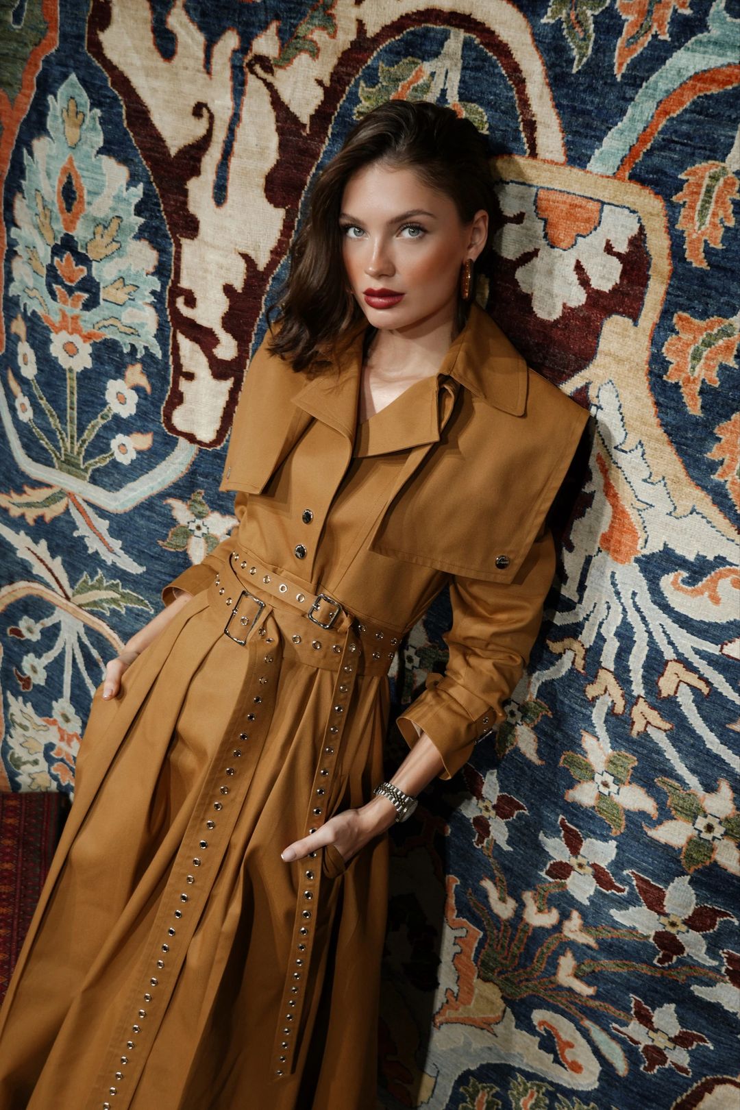 Vento Dress Camel - 3