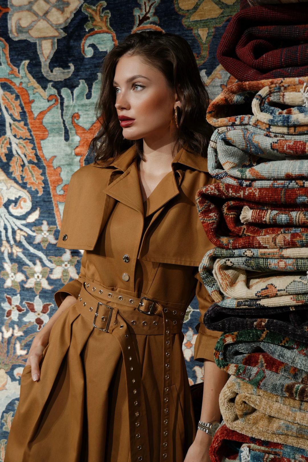 Vento Dress Camel - 8