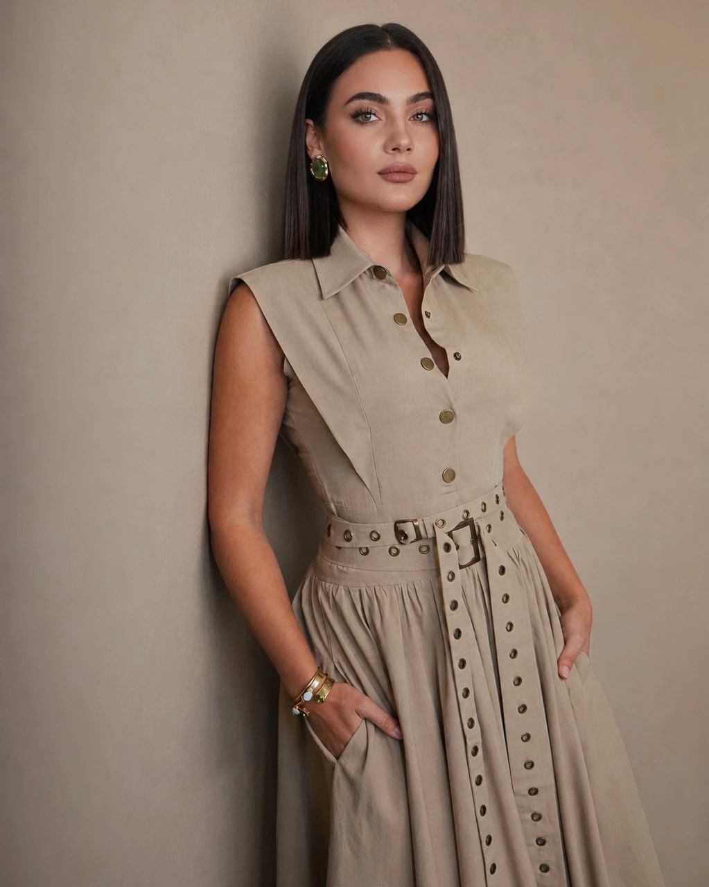 Beige Onira Dress - 2