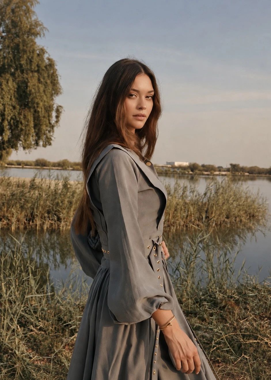 Luche Gray Dress - 5