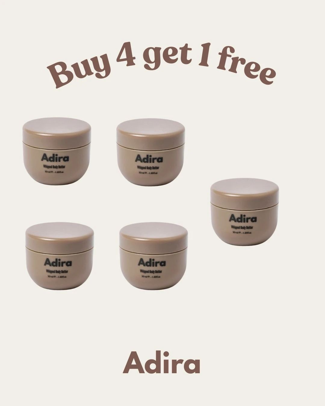 Buy 4 whipped body butter and get 1 for free! - 1