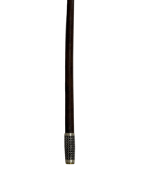 Dark Brown Atam Wood Cane with Oxidized Silver thumb 5