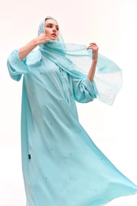 Skyy baby blue abaya thumb 5