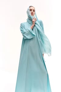 Skyy baby blue abaya thumb 4